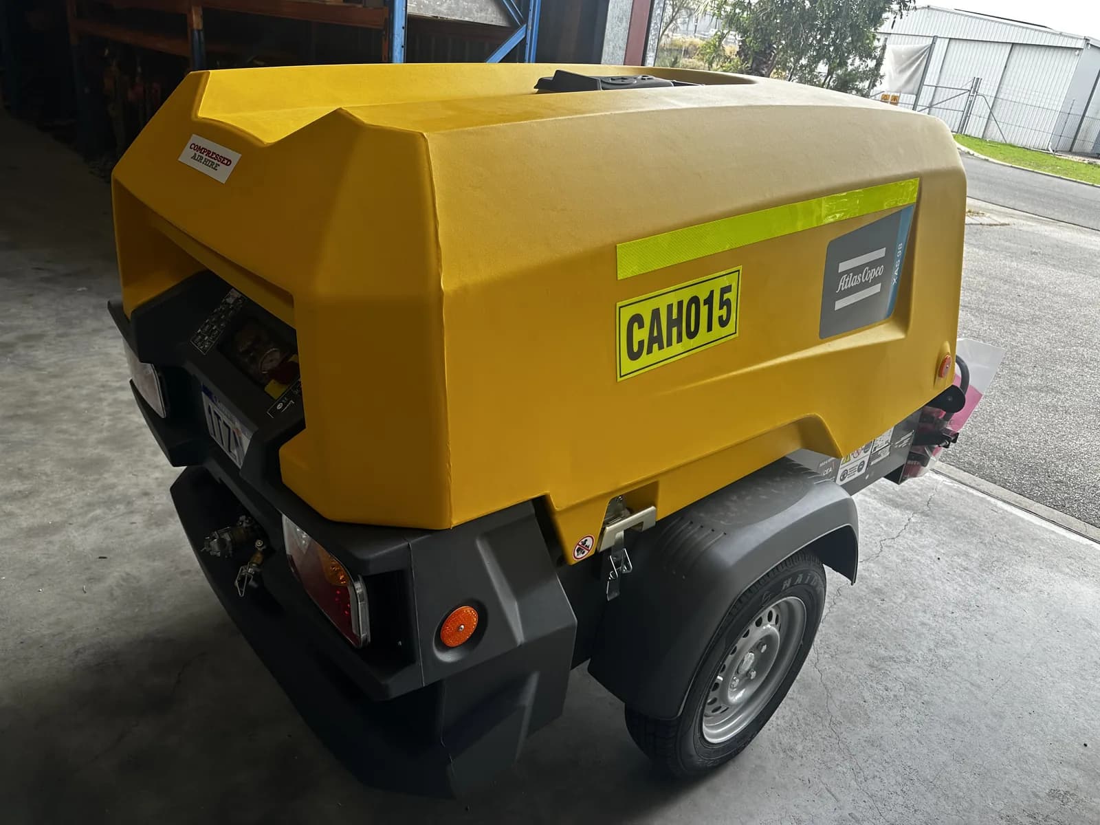 185CFM compressor connections detail